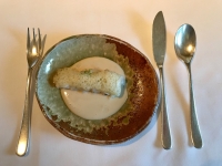 Restaurant Celler de Can Roca - Langoustine à la braise et sauce d'ajoblanco