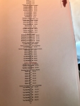 Restaurant Celler de Can Roca - Extrait de la carte des vins rouges Restaurant Celler de Can Roca - Extrait de la carte des vins rouges
