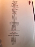 Restaurant Celler de Can Roca - Extrait de la carte des vins rouges Restaurant Celler de Can Roca - Extrait de la carte des vins rouges