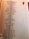 Restaurant Celler de Can Roca - Extrait de la carte des vins rouges Restaurant Celler de Can Roca - Extrait de la carte des vins rouges