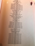 Restaurant Celler de Can Roca - Extrait de la carte des vins rouges Restaurant Celler de Can Roca - Extrait de la carte des vins rouges