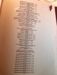 Restaurant Celler de Can Roca - Extrait de la carte des vins rouges Restaurant Celler de Can Roca - Extrait de la carte des vins rouges