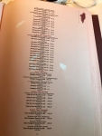 Restaurant Celler de Can Roca - Extrait de la carte des vins rouges Restaurant Celler de Can Roca - Extrait de la carte des vins rouges