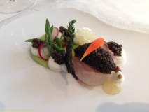 Restaurant Château du Mylord - Bar sauvage mariné et caviar