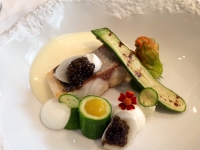 Restaurant Château du Mylord - Bar sauvage, caviar, couteaux Restaurant Château du Mylord - Bar sauvage, caviar, couteaux