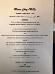 Restaurant Chez Willy - Le menu Restaurant Chez Willy - Le menu