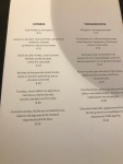 Restaurant Colonel - La carte des entrées Restaurant Colonel - La carte des entrées
