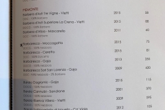 Restaurant Da Mimmo - La carte des vins