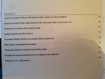 Restaurant Dolce Campagna - La carte d'antipasti