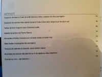 Restaurant Dolce Campagna - La carte d'antipasti Restaurant Dolce Campagna - La carte d'antipasti