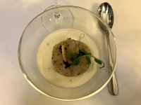 Restaurant L'Ecailler du Palais Royal - Tartare de langoustines, crémeux fenouil Restaurant L'Ecailler du Palais Royal - Tartare de langoustines, crémeux fenouil