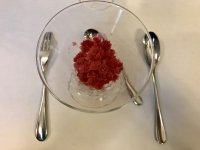 Restaurant L'Ecailler du Palais Royal - Entremets hibiscus Restaurant L'Ecailler du Palais Royal - Entremets hibiscus