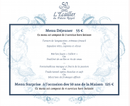 Restaurant L'Ecailler du Palais Royal - Le menu déjeuner Restaurant L'Ecailler du Palais Royal - Le menu déjeuner