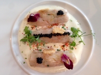 Restaurant l'Ecailler du Palais Royal - Cannelloni de bar et tartare de langoustines Restaurant l'Ecailler du Palais Royal - Cannelloni de bar et tartare de langoustines