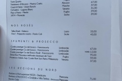 Restaurant Felicita - La carte des vins