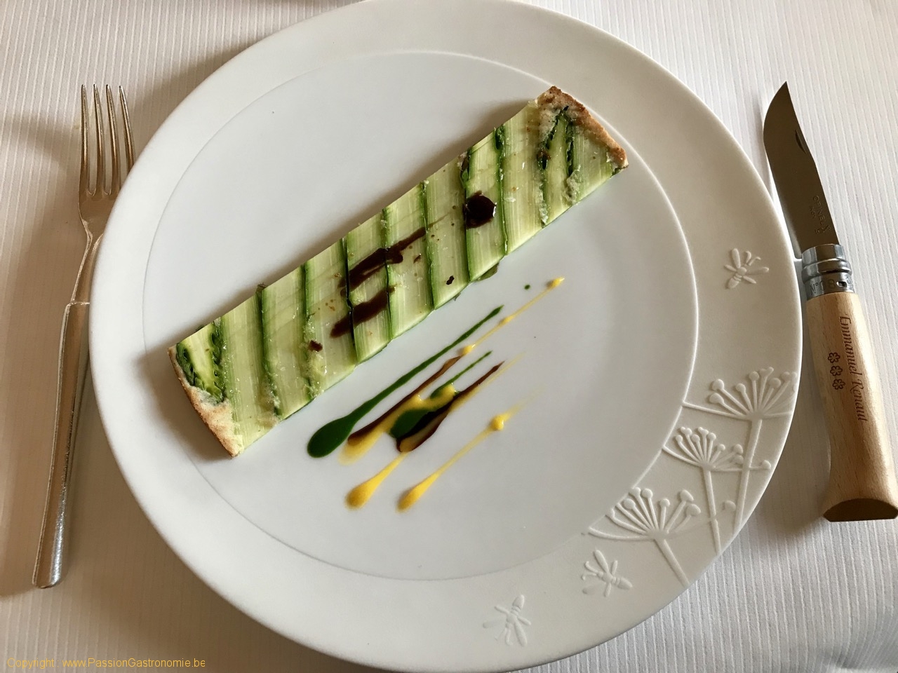 Restaurant Flocon de Sel - Premières asperges vertes