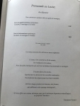 Restaurant Flocon de Sel - Menu promenade au Leutaz Restaurant Flocon de Sel - Menu promenade au Leutaz