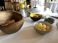 Restaurant Flocon de Sel - Pommes de terre soufflées et fumées Restaurant Flocon de Sel - Pommes de terre soufflées et fumées