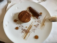 Restaurant Flocon de Sel - Tarte tiède au chocolat fumé