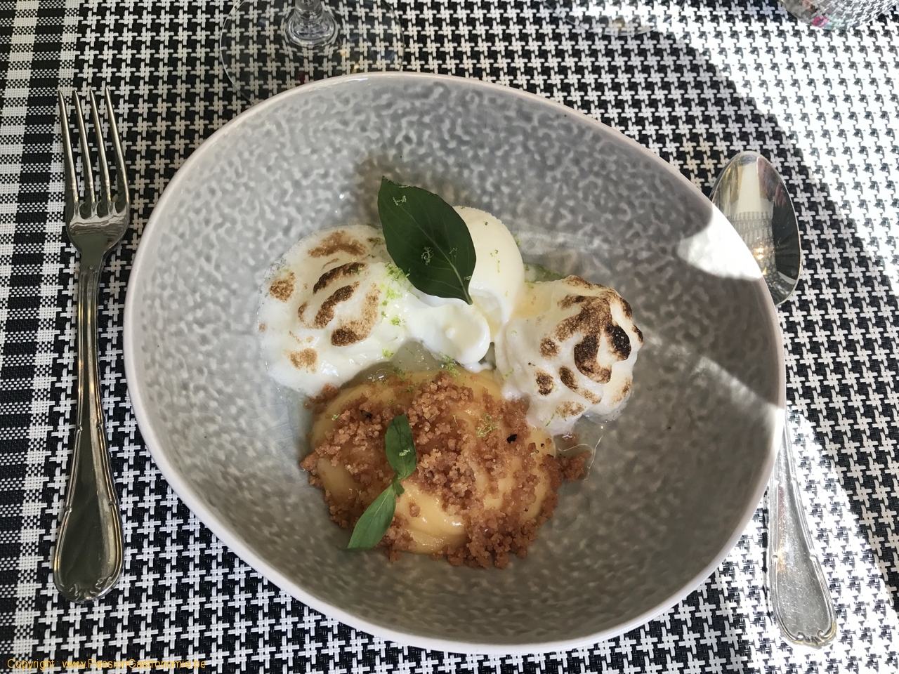 Restaurant Hispania - Crème de citron, meringue et glace au yaourt