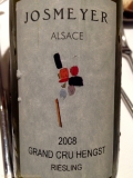 Restaurant Hostellerie Dispa - Riesling Grand Cru Hengst 2008 de Josmeyer