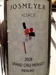 Restaurant Hostellerie Dispa - Riesling Grand Cru Hengst 2008 de Josmeyer Restaurant Hostellerie Dispa - Riesling Grand Cru Hengst 2008 de Josmeyer