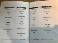 Restaurant Humphrey à Bruxelles - Le menu Restaurant Humphrey à Bruxelles - Le menu