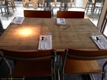 Restaurant Humphrey à Bruxelles - les tables