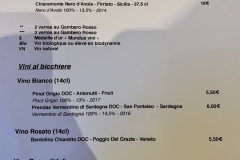 Restaurant I Cugini - La carte des vins