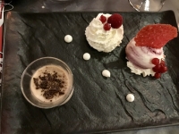 Restaurant Ciccio - Panna cotta à l'amarena et glace Restaurant Ciccio - Panna cotta à l'amarena et glace