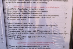 Restaurant La Cranquette - La carte des vins, vins rosés