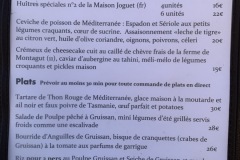 Restaurant La Cranquette - La carte Restaurant La Cranquette - La carte