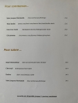 Restaurant La Canne en Ville - La carte Restaurant La Canne en Ville - La carte