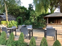 Restaurant La Ligne Rouge à Plancenoit - La terrasse Restaurant La Ligne Rouge à Plancenoit - La terrasse