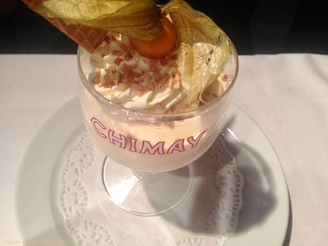 Restaurant La Malterie Chimay - Le soufflé glacé "Grand Marnier"