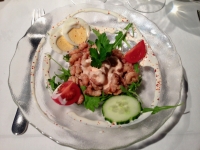 Restaurant La Malterie Chimay - Salade de crevettes grises Restaurant La Malterie Chimay - Salade de crevettes grises