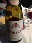Restaurant La Malterie Chimay - Meursault rouge 2009 de chez Matrot Restaurant La Malterie Chimay - Meursault rouge 2009 de chez Matrot