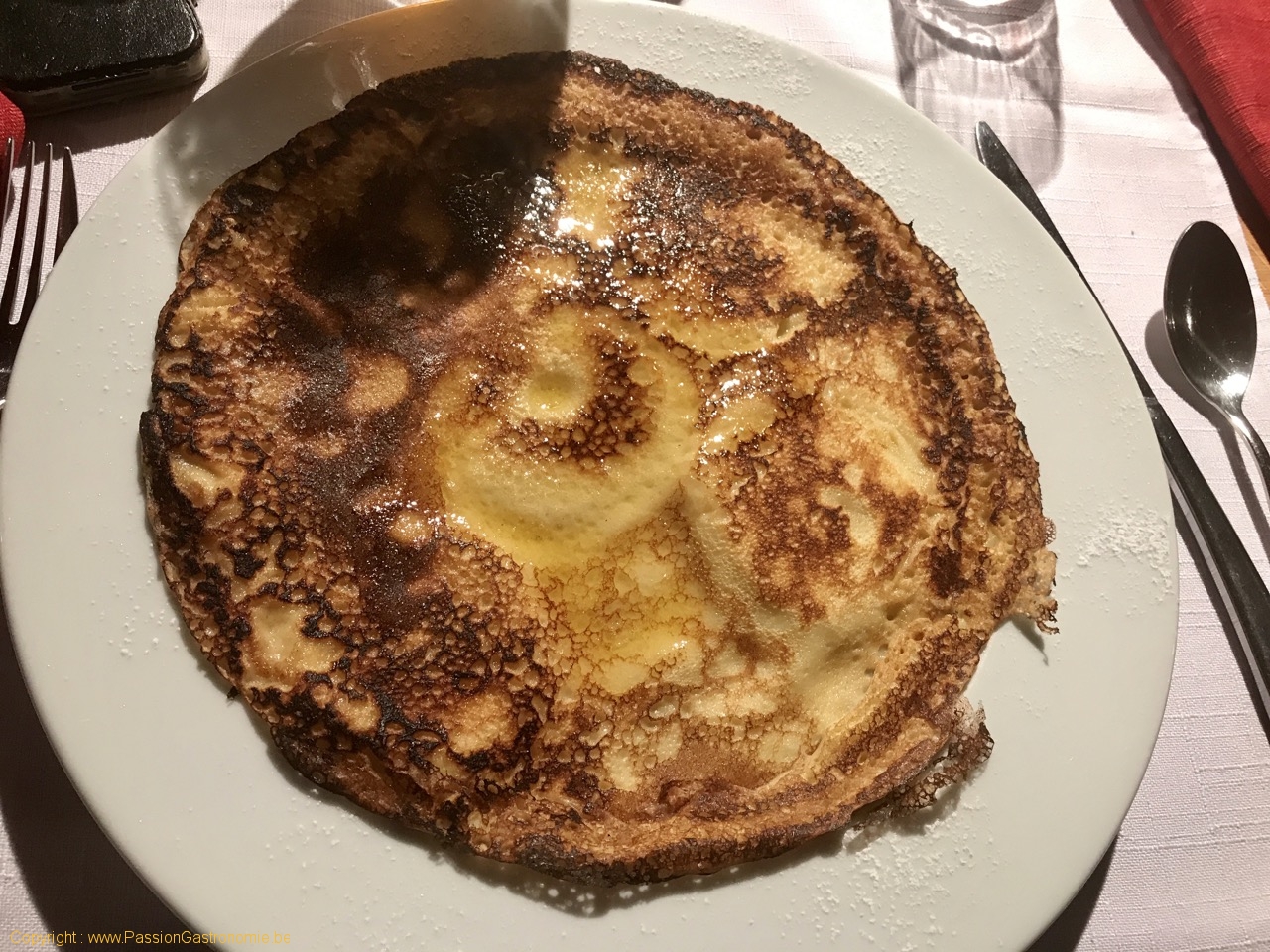 Restaurant La Malterie - Crêpe flambée au Calvados