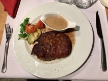 Restaurant La Malterie - Entrecôte de boeuf irlandais poêlée, sauce au poivre