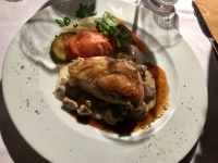 Restaurant La Malterie - Suprême de pintadeau rôti aux petits paris en crème