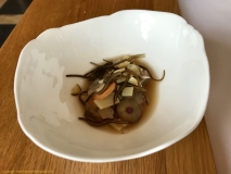 Restaurant La Paix - radis nukazuke,kombu