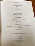 Restaurant La Paix - La carte Restaurant La Paix - La carte