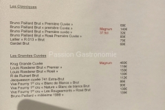 Restaurant La Plage d'Amée - La carte des vins : les bulles Restaurant La Plage d'Amée - La carte des vins : les bulles