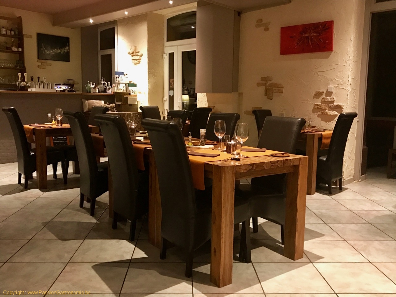 Restaurant L'Artiste à Falaen - La salle