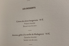 Restaurant La Table de Maxime - Les desserts