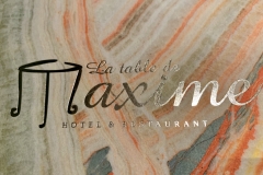 Restaurant La Table de Maxime - La carte de visite