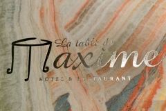 Restaurant La Table de Maxime - La carte de visite Restaurant La Table de Maxime - La carte de visite