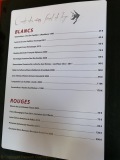 Restaurant La Table du Boucher - La carte des vins (fond de loge)