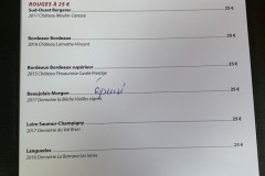 Restaurant La Table du Boucher - Les vins rouges à 25 euros Restaurant La Table du Boucher - Les vins rouges à 25 euros