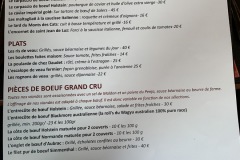 Restaurant La Table du Boucher - La carte Restaurant La Table du Boucher - La carte